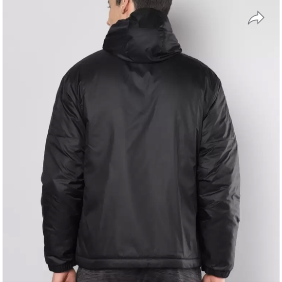 Adidas Essentials Insulated Hooded Jacket Black Sz.S - Picture 3 of 12
